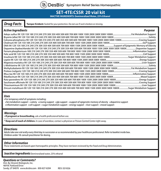 SET-4TE CSSR Label