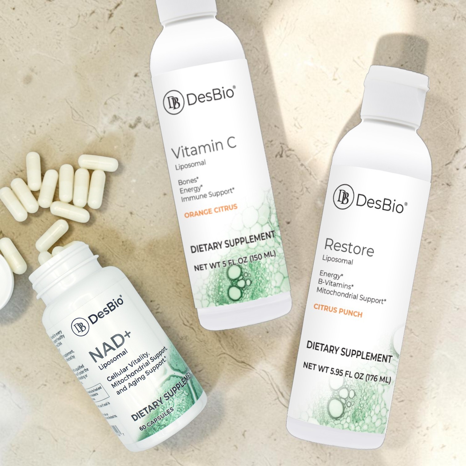 DesBio liposomal formulas